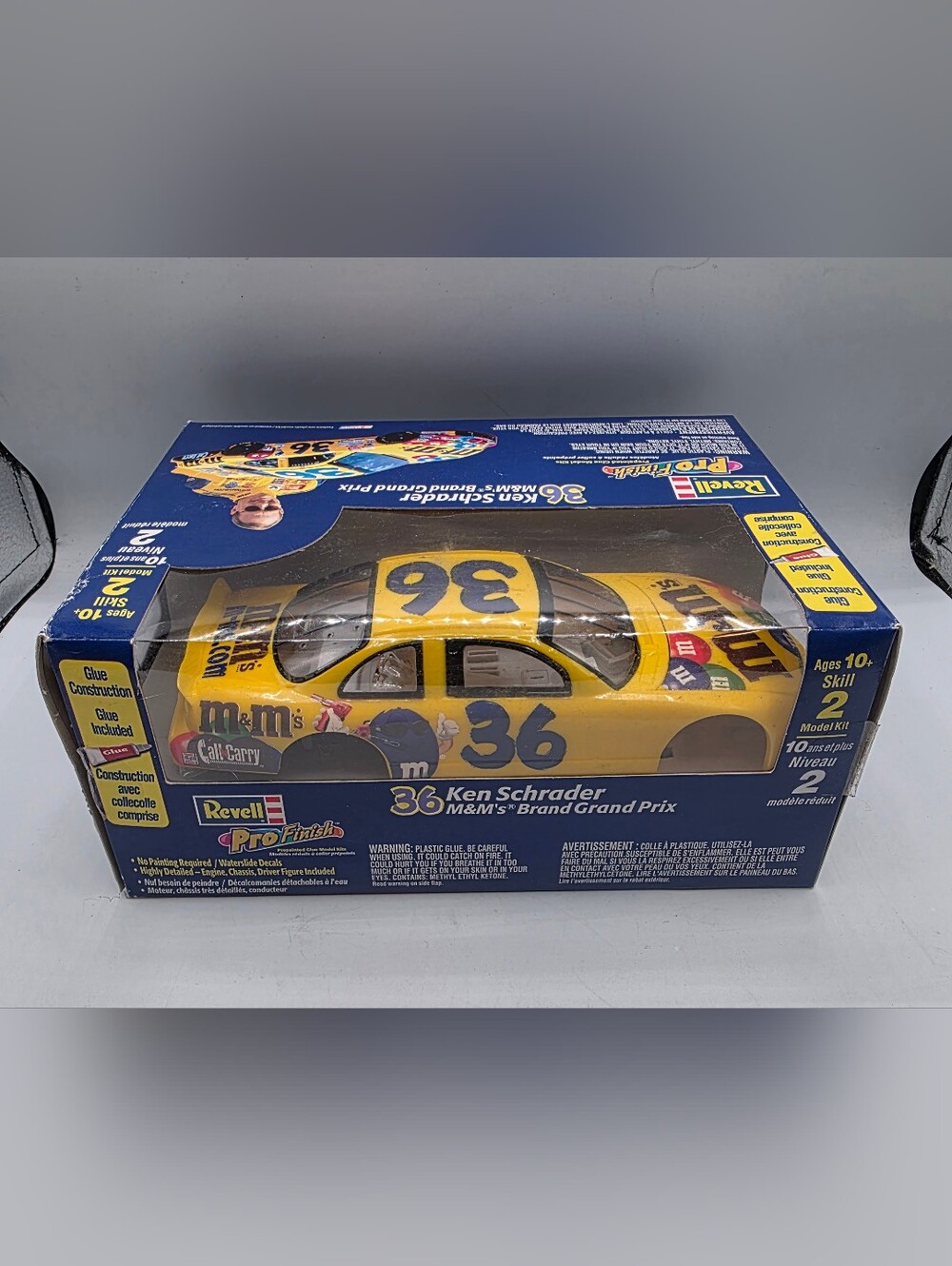 Vintage 2001 Revell Pro Finish Model Kit #36 Ken Schrader Open Box